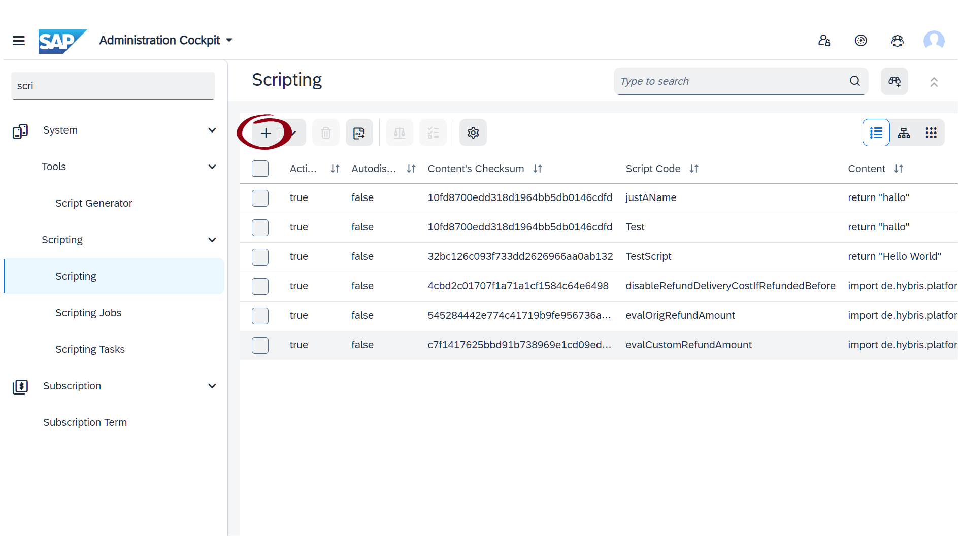 Create new Integation Object